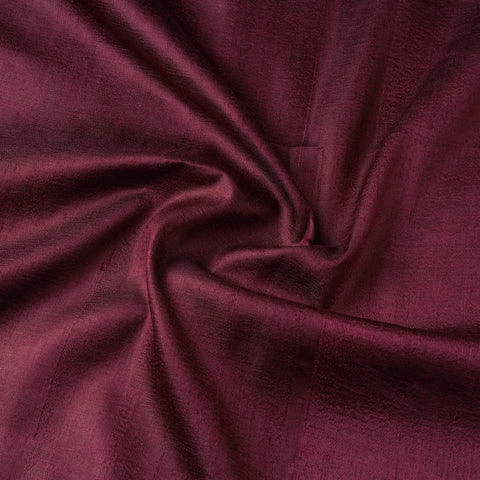 Maroon - vidarbha tussar x ghicha silk handloom fabric 13