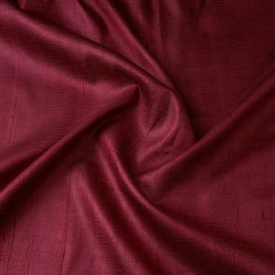 Maroon - vidarbha tussar x ghicha silk handloom fabric 16