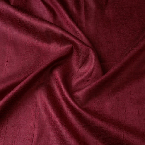 Maroon - vidarbha tussar x ghicha silk handloom fabric 16