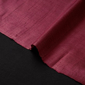 Maroon - vidarbha tussar x ghicha silk handloom fabric 16