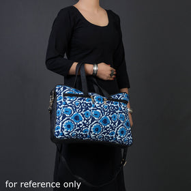  Marudhara Hand Block Printed Kantha Work Laptop Bag 
