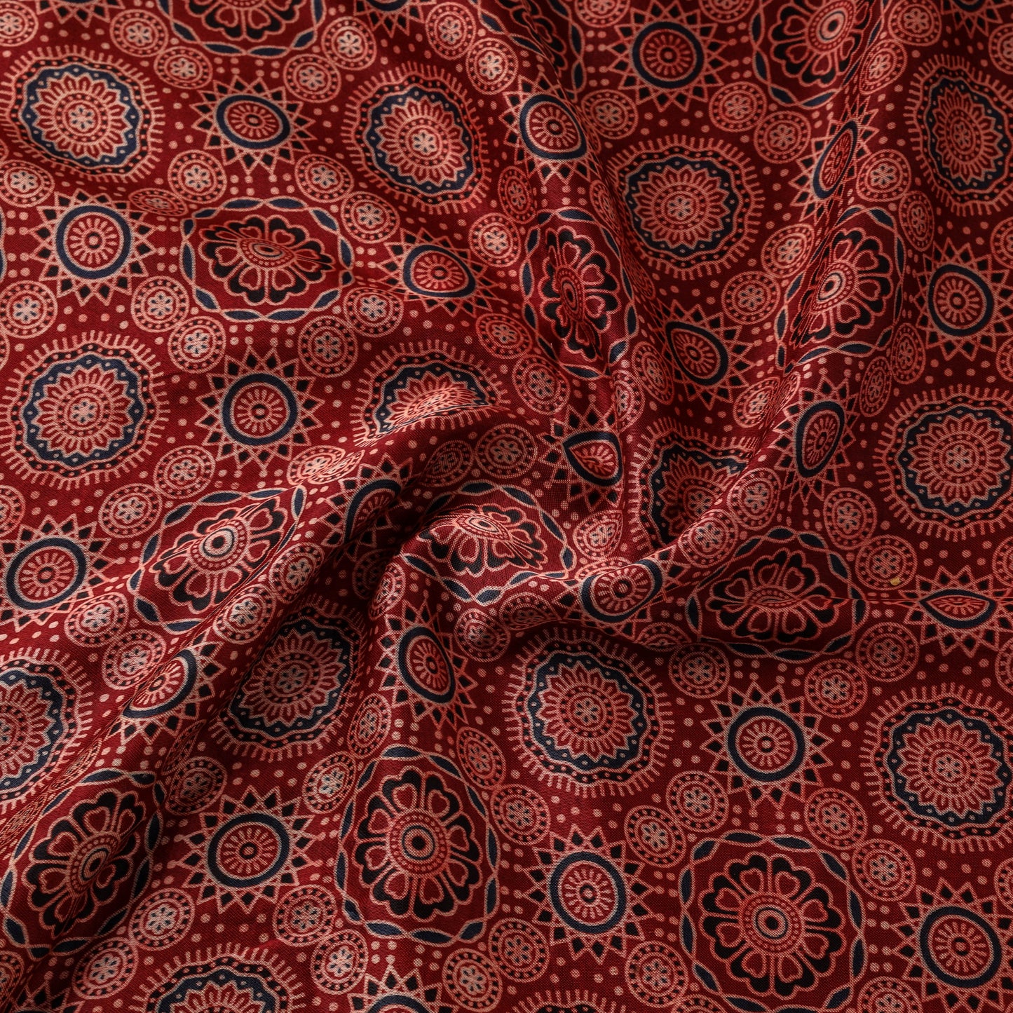 Mashru silk natural dyed fabric 07 - handcrafted