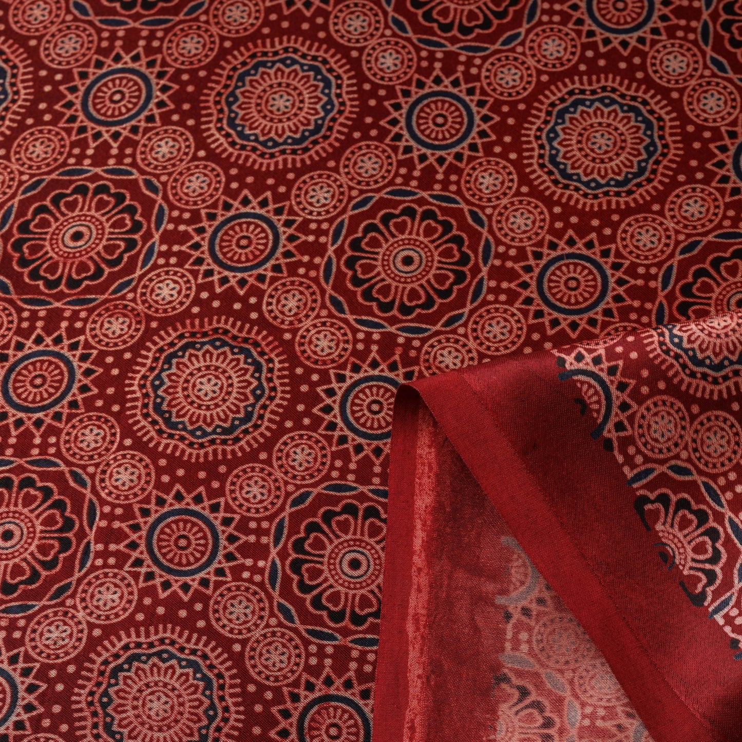 Mashru silk natural dyed fabric 07 - handcrafted
