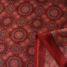 Mashru silk natural dyed fabric 07 - handcrafted
