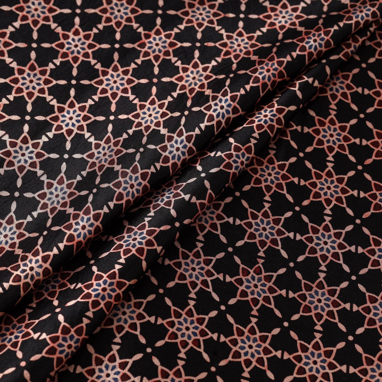 Mashru silk natural dyed fabric 13 - handcrafted