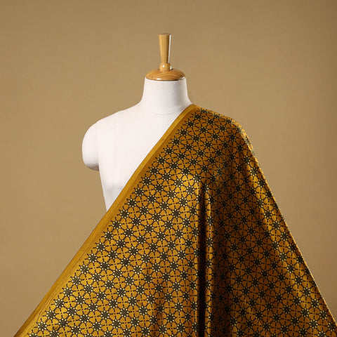 Mashru silk natural dyed fabric 14 - handcrafted