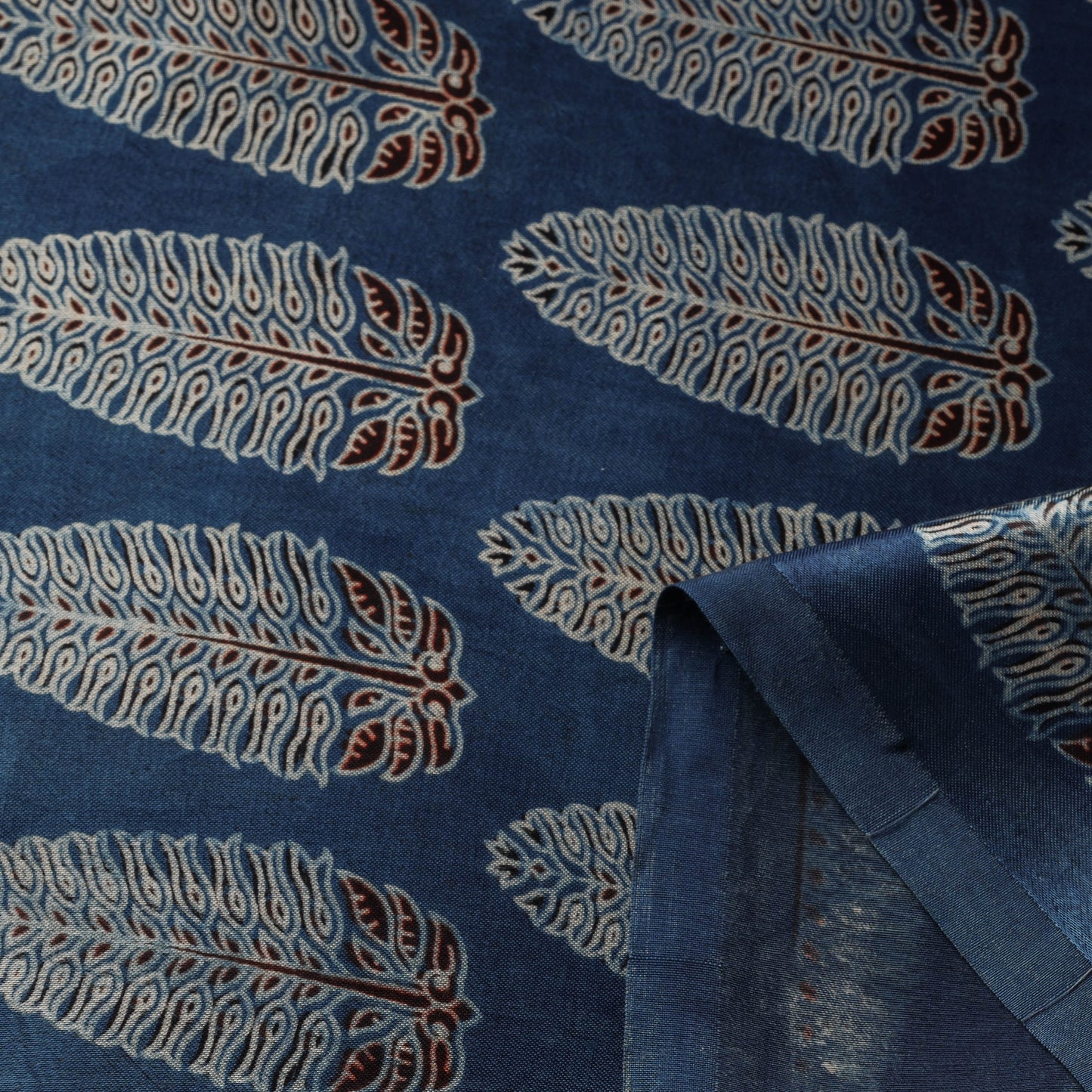 Mashru silk natural dyed fabric 15 - handcrafted