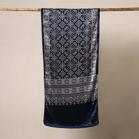 Mashru silk printed stole 34 - handcrafted