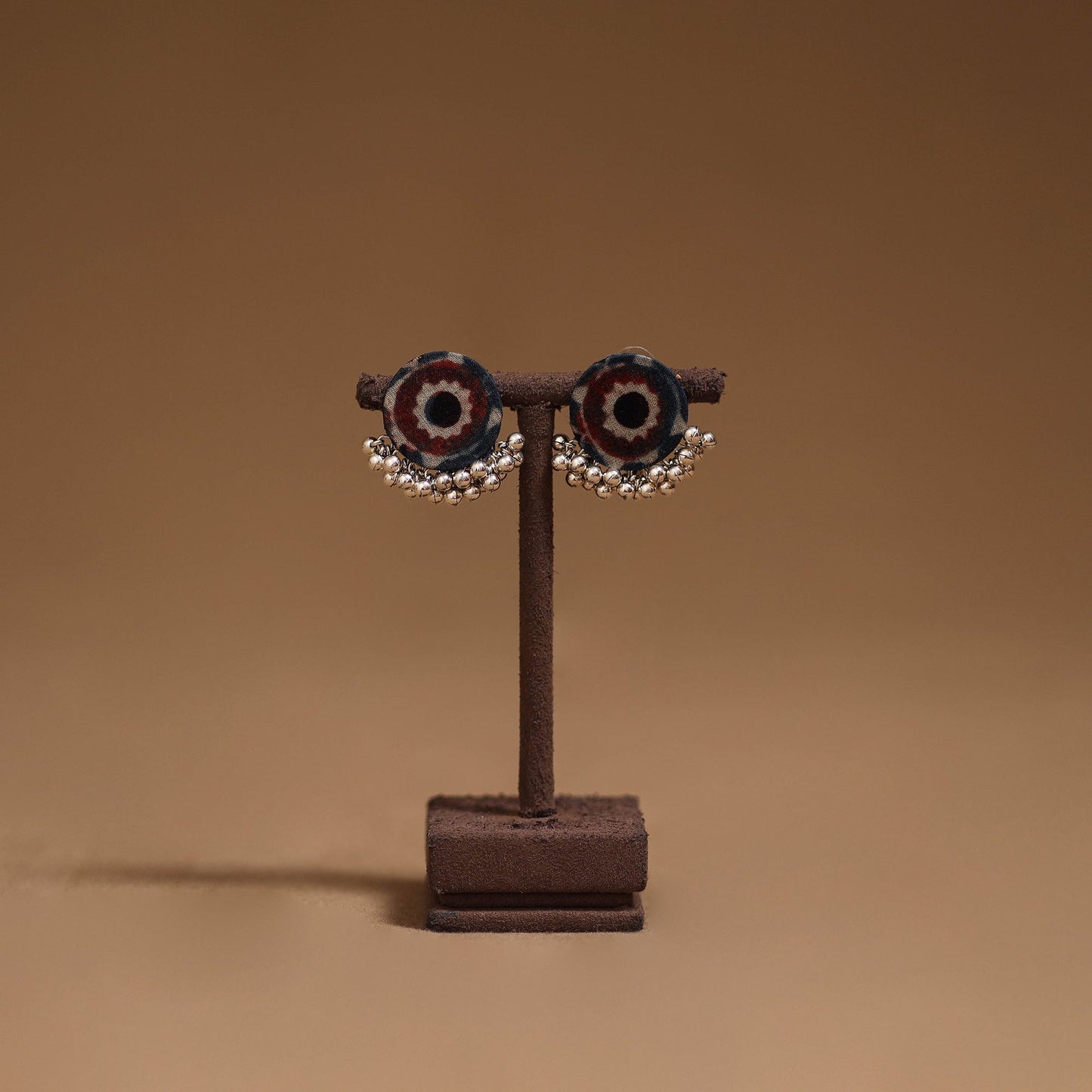 Meera ghungroo work fabart handmade earrings - handcrafted