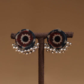 Meera ghungroo work fabart handmade earrings - handcrafted