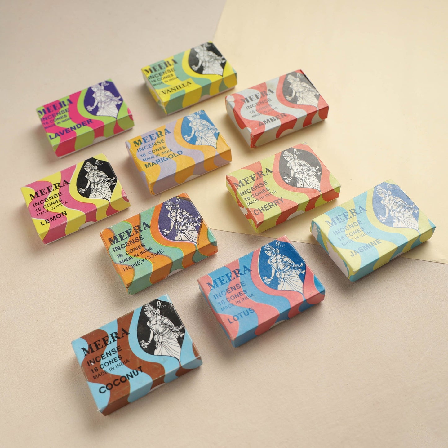 Meera Natural Incense Cones (Set of 10)