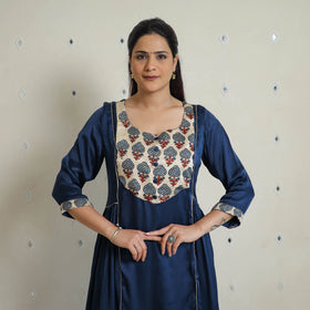  Modal Silk Plain Kurta for Women 