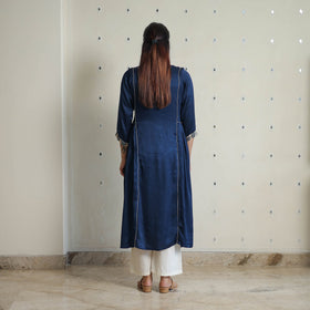  Modal Silk Plain Kurta for Women 