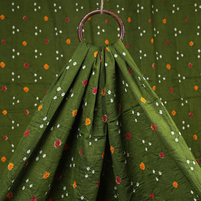  Kutch Bandhani Tie-Dye Mul Cotton Fabric 01 Online at iTokri.com