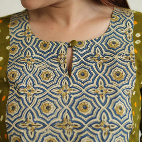 Buy Bandhani Tie-dye Cotton Long Straight Kurta for Women