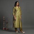 Buy Elegant Banarasi Brocade Silk Kurta with Pant Set Online at iTokri.com