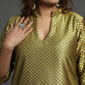 Buy Elegant Banarasi Brocade Silk Kurta with Pant Set Online at iTokri.com