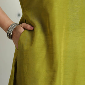 plain silk kurta