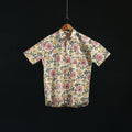 Men cotton sanganeri hand block print half sleeve shirt 04