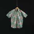 Men cotton sanganeri hand block print half sleeve shirt 06