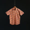 Men cotton sanganeri hand block print half sleeve shirt 07