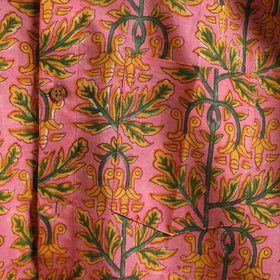 Men cotton sanganeri hand block print half sleeve shirt 07