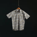 Men cotton sanganeri hand block print half sleeve shirt 08