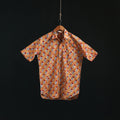 Men cotton sanganeri hand block print half sleeve shirt 09