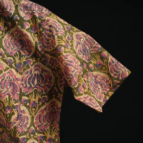 Men cotton sanganeri hand block print half sleeve shirt 13