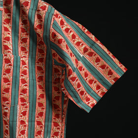 Men cotton sanganeri hand block print half sleeve shirt 15