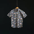 Men cotton sanganeri hand block print half sleeve shirt 16