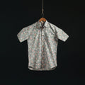Men cotton sanganeri hand block print half sleeve shirt 17
