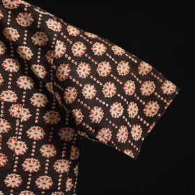 Men cotton sanganeri hand block print half sleeve shirt 18