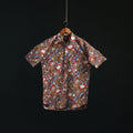 Men cotton sanganeri hand block print half sleeve shirt 19