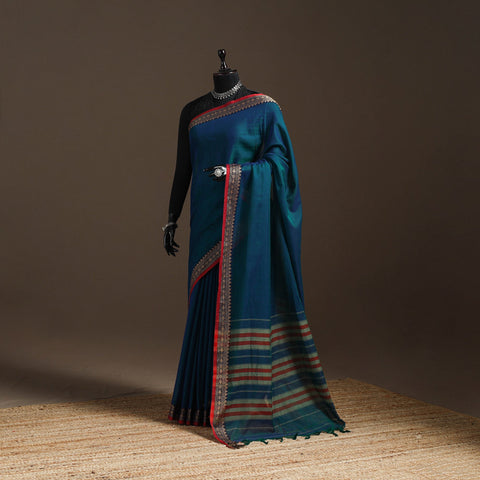 Mercerised cotton dharwad saree with thread border 02