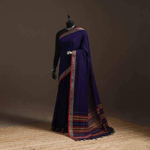 Mercerised cotton dharwad saree with thread border 04