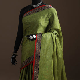 Mercerised cotton dharwad saree with thread border 05