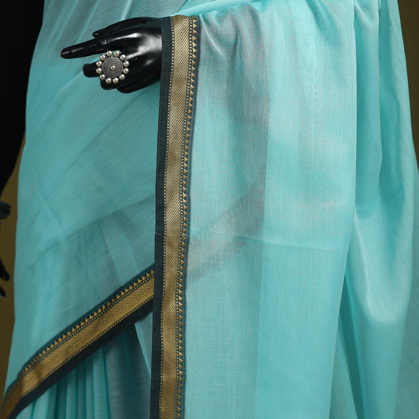 Mercerised cotton dharwad saree with thread border 06