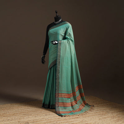 Mercerised cotton dharwad saree with thread border 06