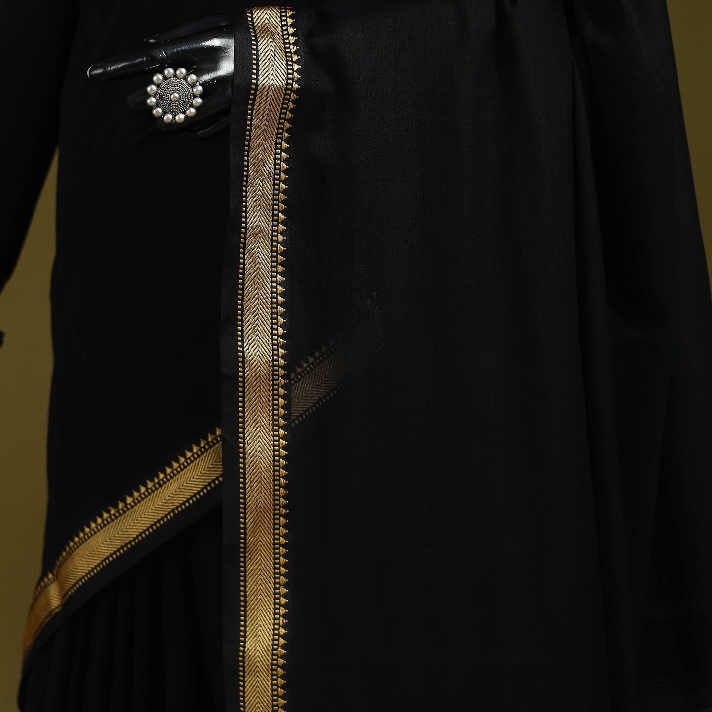 Mercerised cotton dharwad saree with thread border 07