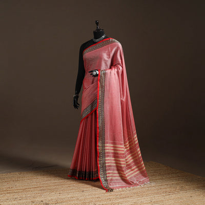 Mercerised cotton dharwad saree with thread border 08