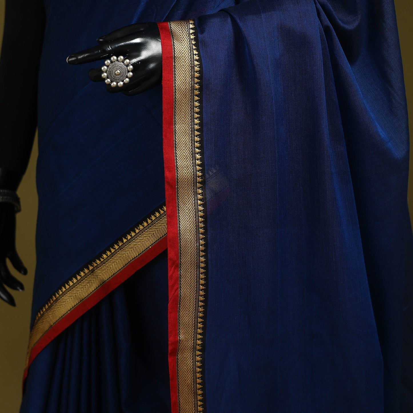 Mercerised cotton dharwad saree with thread border 08