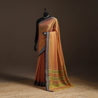 Mercerised cotton dharwad saree with thread border 09