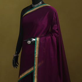 Mercerised cotton dharwad saree with thread border 10