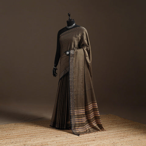 Mercerised cotton dharwad saree with thread border 11