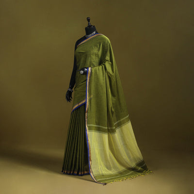 Mercerised cotton dharwad saree with thread border 11