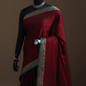 Mercerised cotton dharwad saree with thread border 12