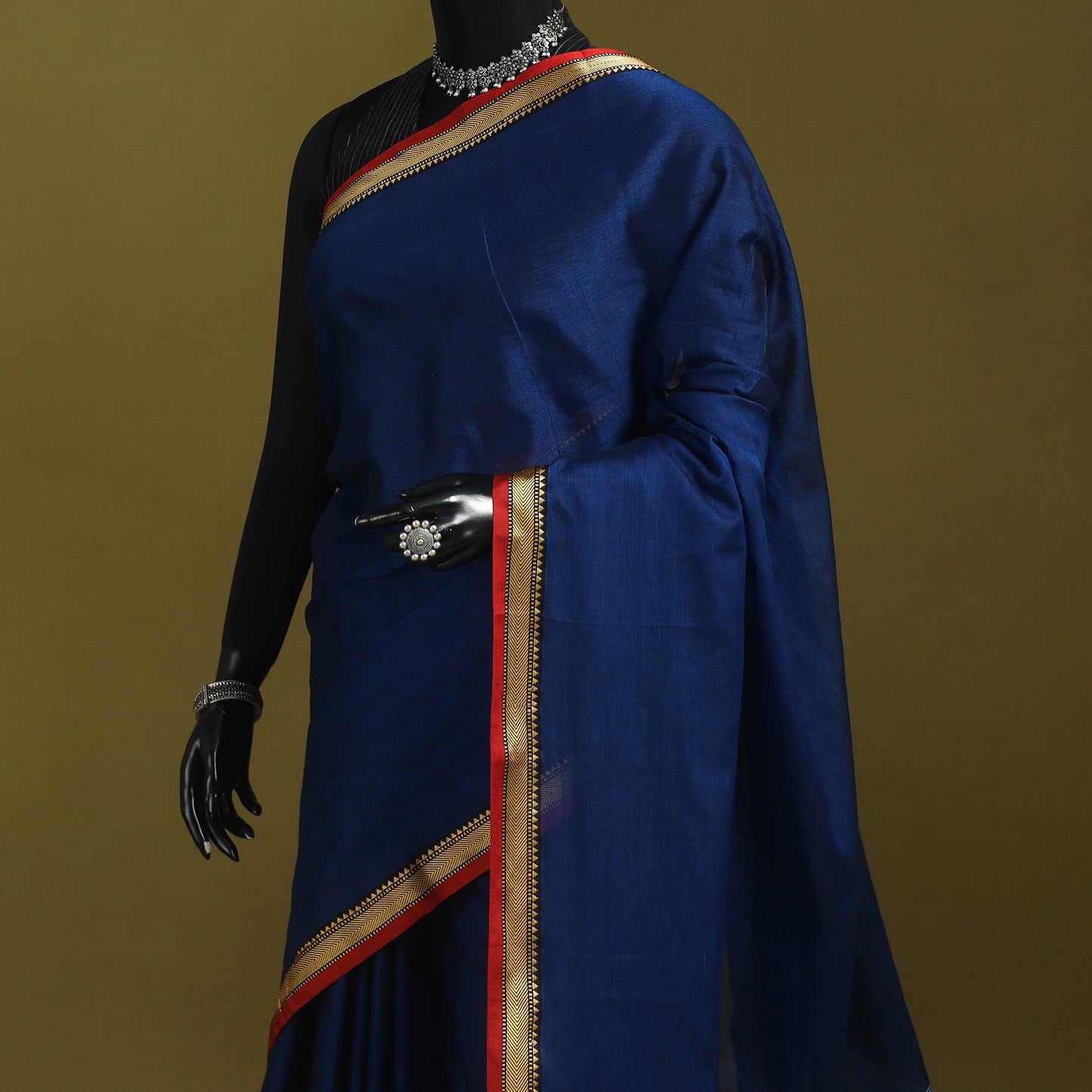 Mercerised cotton dharwad saree with thread border 13