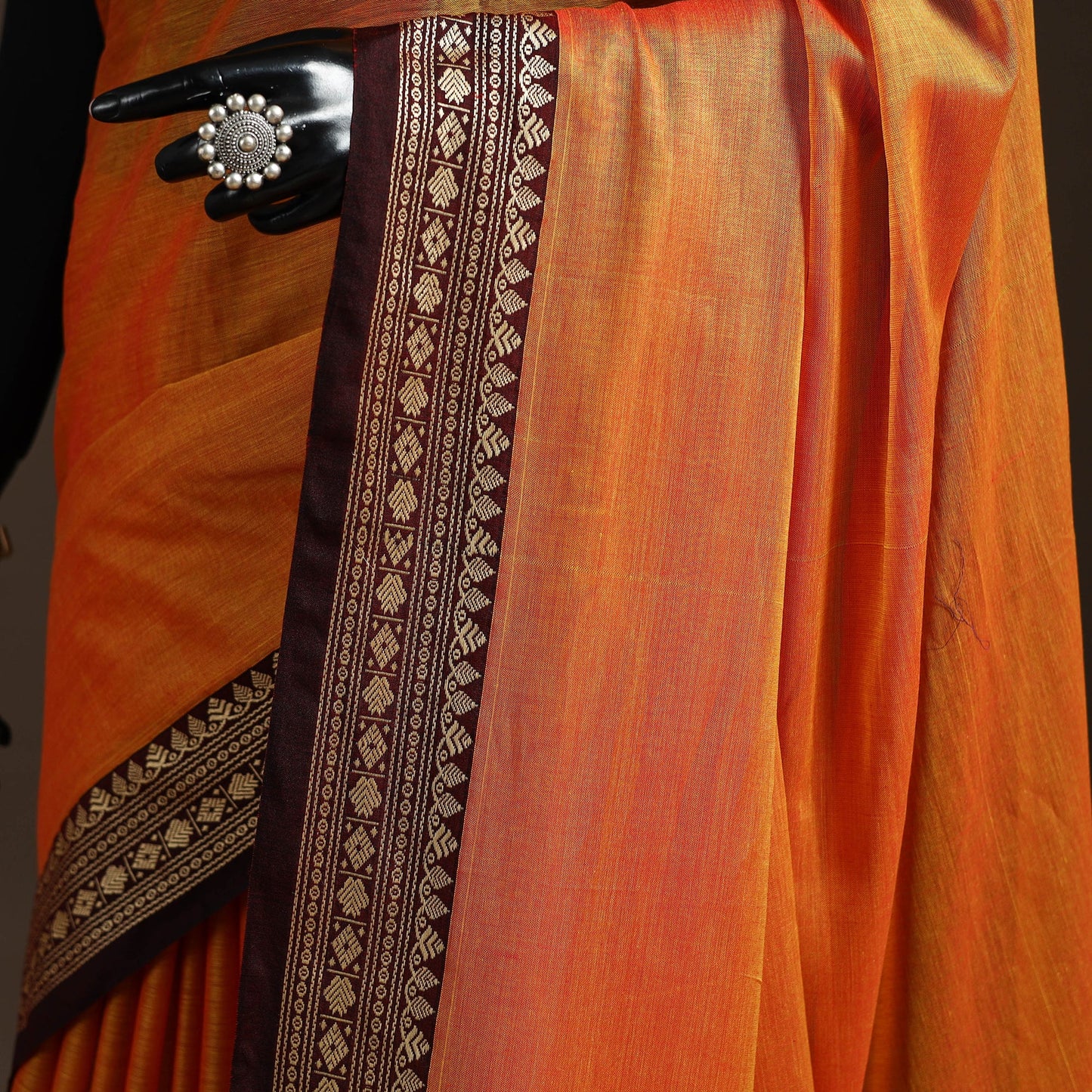 Mercerised cotton dharwad saree with thread border 15