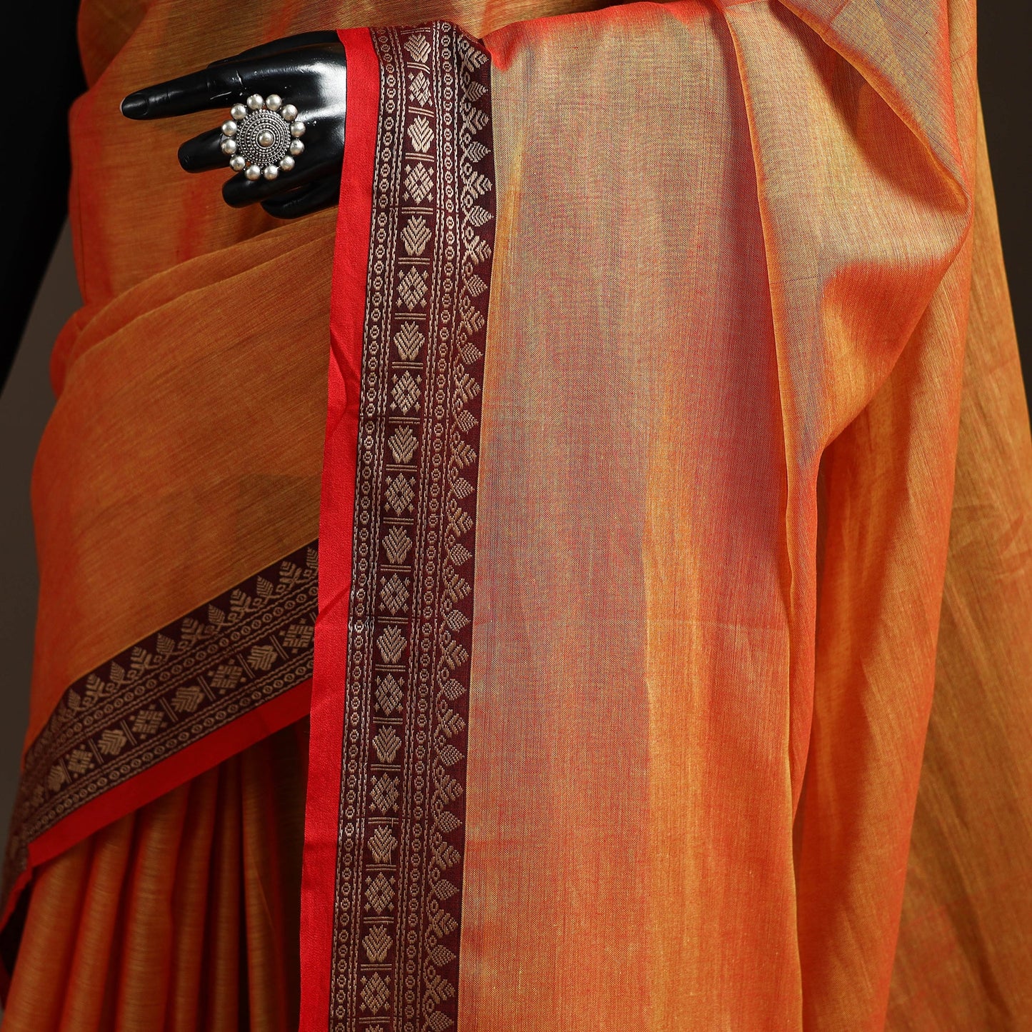 Mercerised cotton dharwad saree with thread border 17